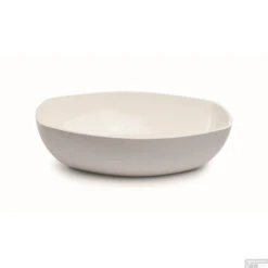 Waskom Opbouw Luca Sanitair Danish Oval 48x32,5x13,5 Mineral Stone Glans Wit