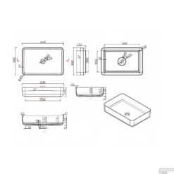 Waskom Opbouw Rechthoekig Luca Sanitair 60x40x13,5 Cm Solid Surface Mat Wit 9 Waskom Opbouw Rechthoekig Luca Sanitair 60x40x13,5 Cm Solid Surface Mat Wit -Sealkin Badkamermeubilair Winkel waskom opbouw luca sanitair mat en glans luva1360m tech 1