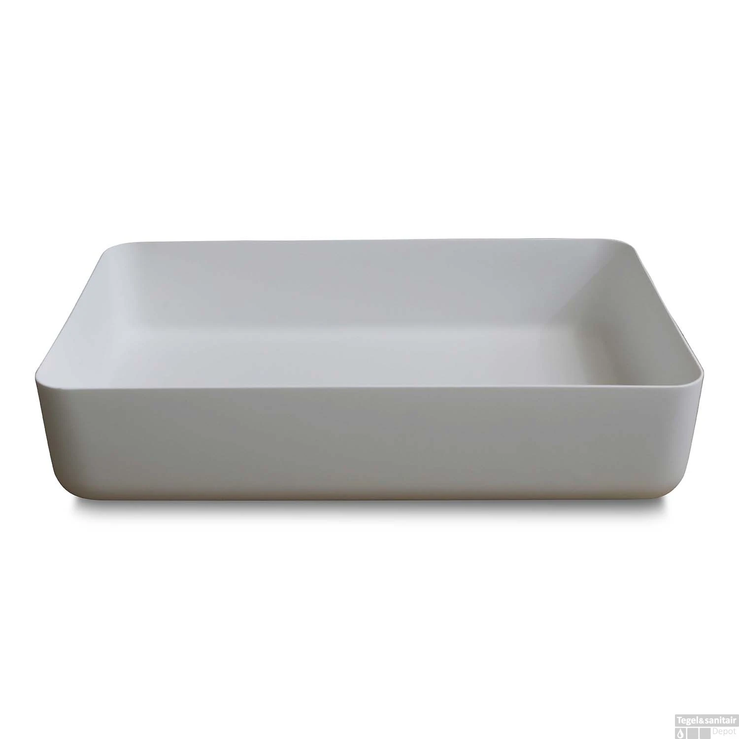 Waskom Opbouw Rechthoekig Luca Sanitair 60x40x13,5 Cm Solid Surface Mat Wit 3 Waskom Opbouw Rechthoekig Luca Sanitair 60x40x13,5 Cm Solid Surface Mat Wit