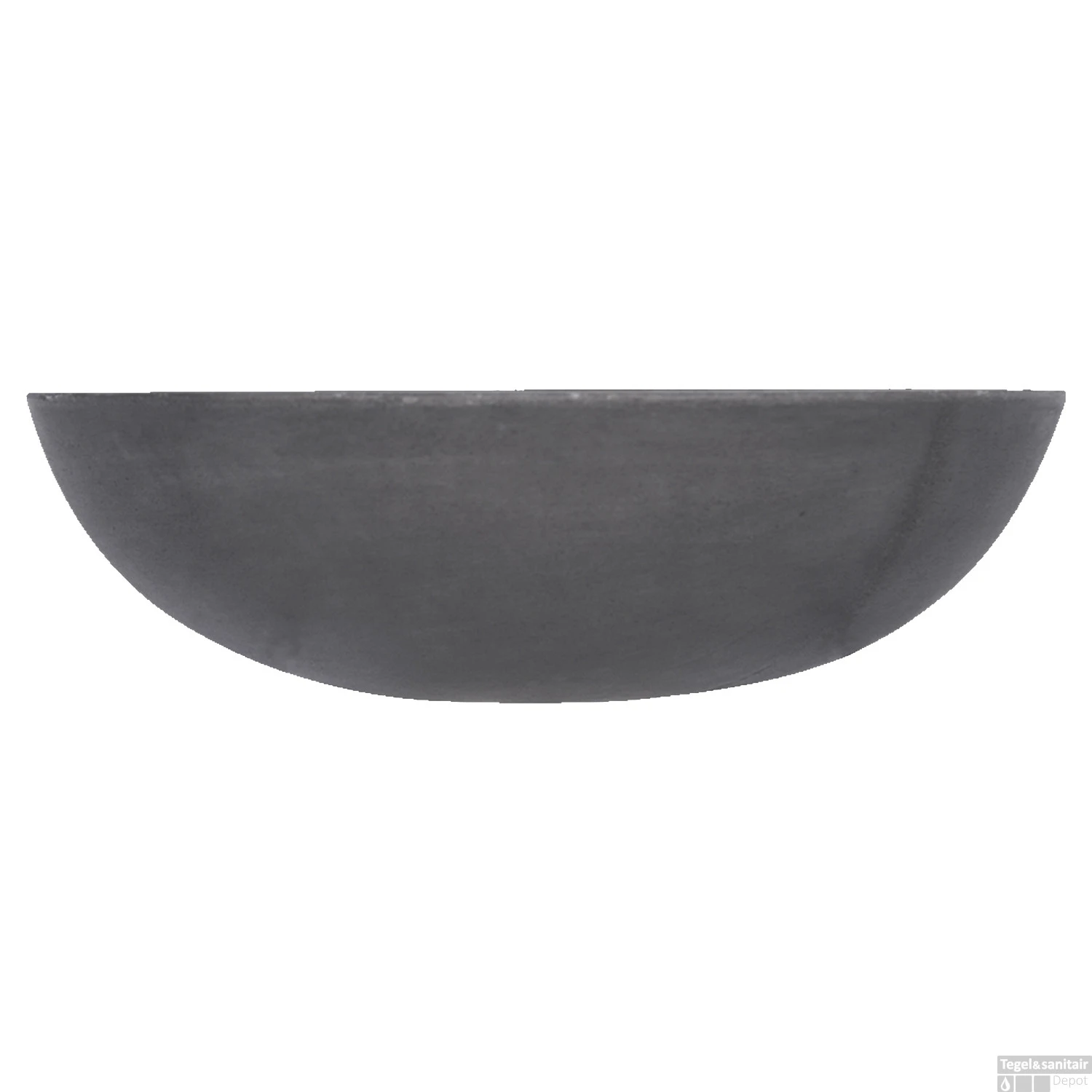 Waskomset Differnz Ravano Beton 40x12 Cm Antraciet Met Inbouw Wastafelkraan Gunmetal - Afbeelding 3