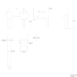 Waskomset Differnz Ravano Beton 40x12 Cm Antraciet Met Inbouw Wastafelkraan Mat Wit -Sealkin Badkamermeubilair Winkel waskomset differnz ravano beton 40x12 cm antraciet met inbouw wastafelkraan mat wit tech 2