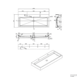 Wastafel Best Design Opera-120 Just-Solid 120x50x11 Cm Mat Zwart -Sealkin Badkamermeubilair Winkel wastafel best design opera 120 just solid 120x50x11 cm mat zwart tech