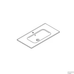 Wastafel Boss & Wessing Pakaru 91x46,5x17 Glans Wit (1 Kraangat) 11 Wastafel Boss & Wessing Pakaru 91x46,5x17 Glans Wit (1 Kraangat) -Sealkin Badkamermeubilair Winkel wastafel bws pakaru was102684 tech1