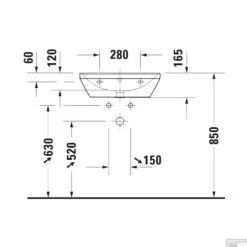 Wastafel Duravit D-Neo Met Overloop Kraanvlak Zonder Kraangat 55 Cm Hoogglans Wit -Sealkin Badkamermeubilair Winkel wastafel duravit d neo inbouw met overloop kraanvlak zonder kraangat 55 cm hoogglans wit tech2