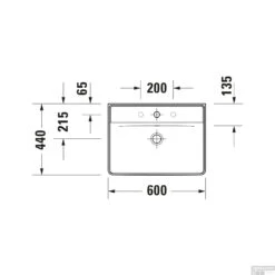 Wastafel Duravit D-Neo Met Overloop Kraanvlak Zonder Kraangat 60 Cm Hoogglans Wit -Sealkin Badkamermeubilair Winkel wastafel duravit d neo met overloop kraanvlak zonder kraangat 60 cm hoogglans wit tech