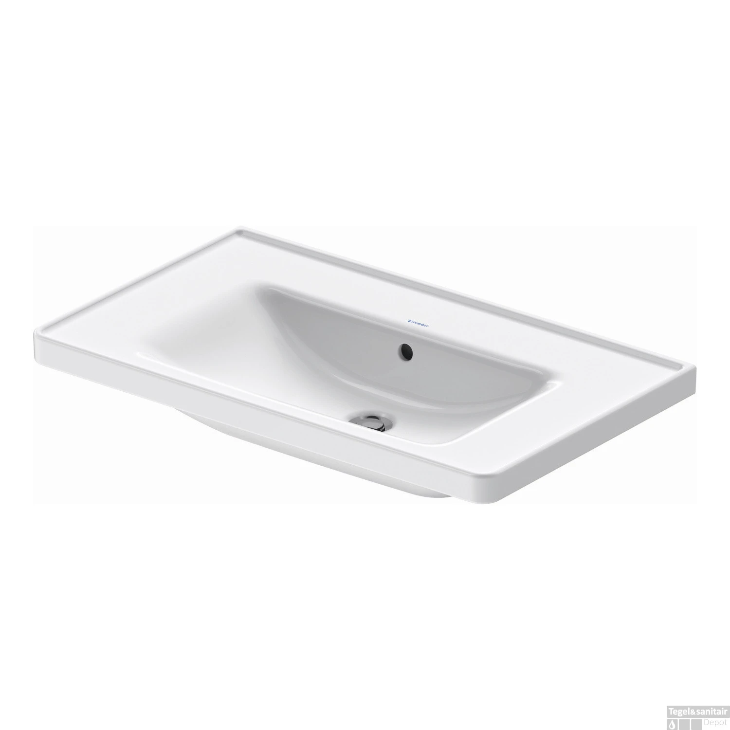 Wastafel Duravit D-Neo WonderGliss Met Rand Overloop Kraanvlak Zonder Kraangat 80 Cm Hoogglans Wit 3 Wastafel Duravit D-Neo WonderGliss Met Rand Overloop Kraanvlak Zonder Kraangat 80 Cm Hoogglans Wit