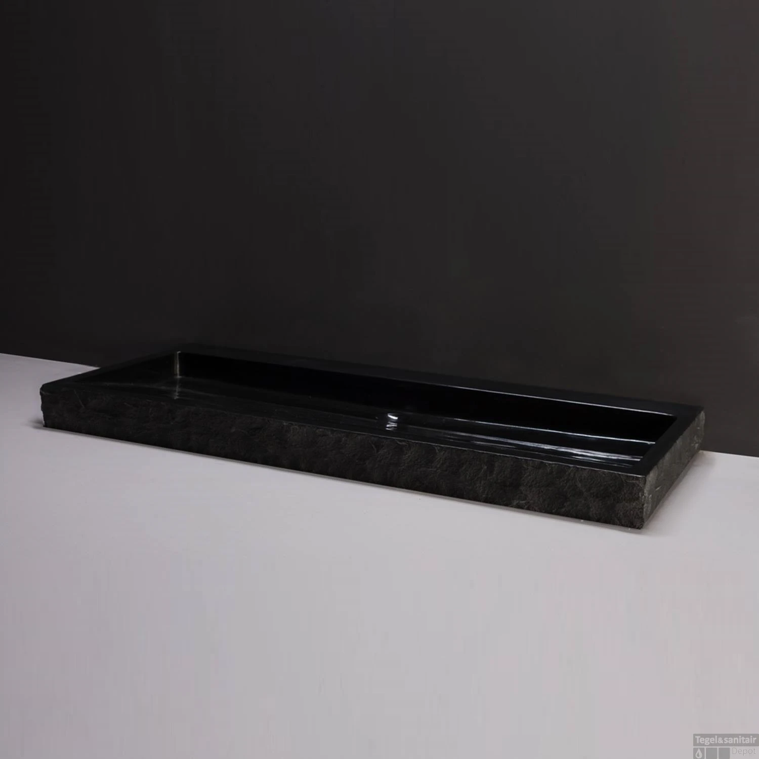 Wastafel Forzalaqua Palermo Graniet Gepolijst Gekapt 2 Kraangaten Zwart 120,5x51,5x9 Cm 3 Wastafel Forzalaqua Palermo Graniet Gepolijst Gekapt 2 Kraangaten Zwart 120,5x51,5x9 Cm