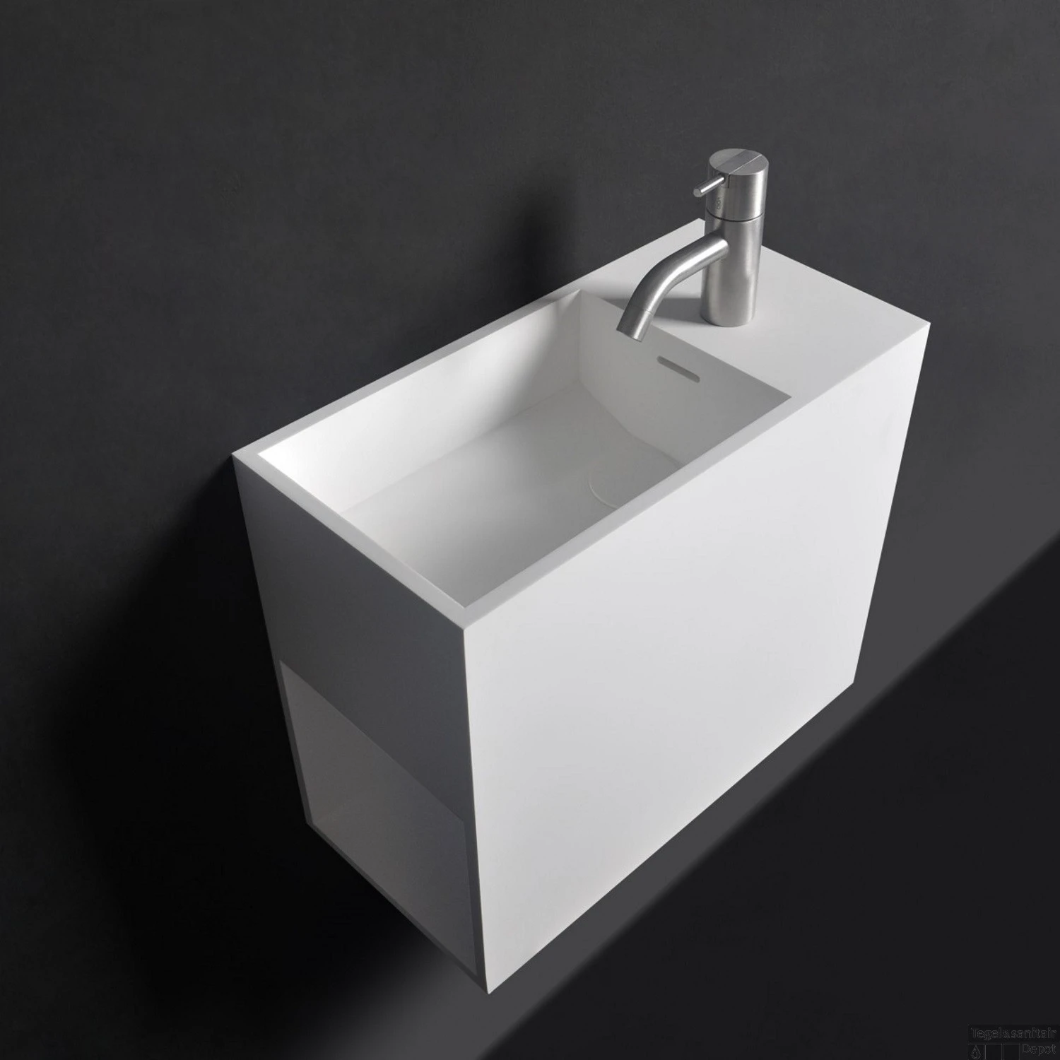 Wastafel Ideavit Solidwash 45x22x38 Cm Solid Surface Mat Wit 3 Wastafel Ideavit Solidwash 45x22x38 Cm Solid Surface Mat Wit