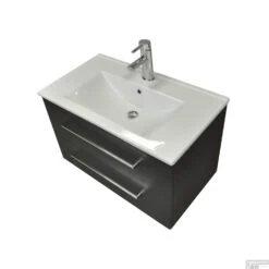 Wastafel Sanicare Q6 Inclusief Kraangat En Overloop 100x45cm Keramisch Wit (exclusief Meubel) -Sealkin Badkamermeubilair Winkel wastafel sanicare q6 inclusief kraangat en overloop 100x45cm detail1