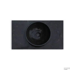 Sealkin Badkamermeubilair Winkel -Sealkin Badkamermeubilair Winkel wastafel sanilux trend dynasty 80 natuursteen 80x47x3 cm detail