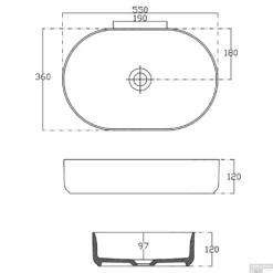 Wastafel Sapho Infinity 55x36 Cm Wit 9 Wastafel Sapho Infinity 55x36 Cm Wit -Sealkin Badkamermeubilair Winkel wastafel sapho infinity 55x36 cm wit tech