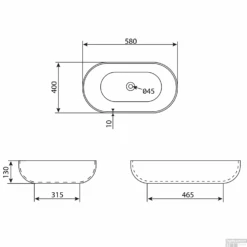 Wastafel Sapho Priori 58x40 Cm Zwart -Sealkin Badkamermeubilair Winkel wastafel sapho priori 58x40 cm zwart tech