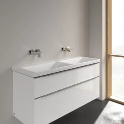 Wastafel Villeroy & Boch Subway 3.0 Dubbele Wasbak 47x130x16.5 Cm Wit Alpin -Sealkin Badkamermeubilair Winkel wastafel villeroy boch subway 3.0 47x130x16.5 cm wit alpin sfeer 2