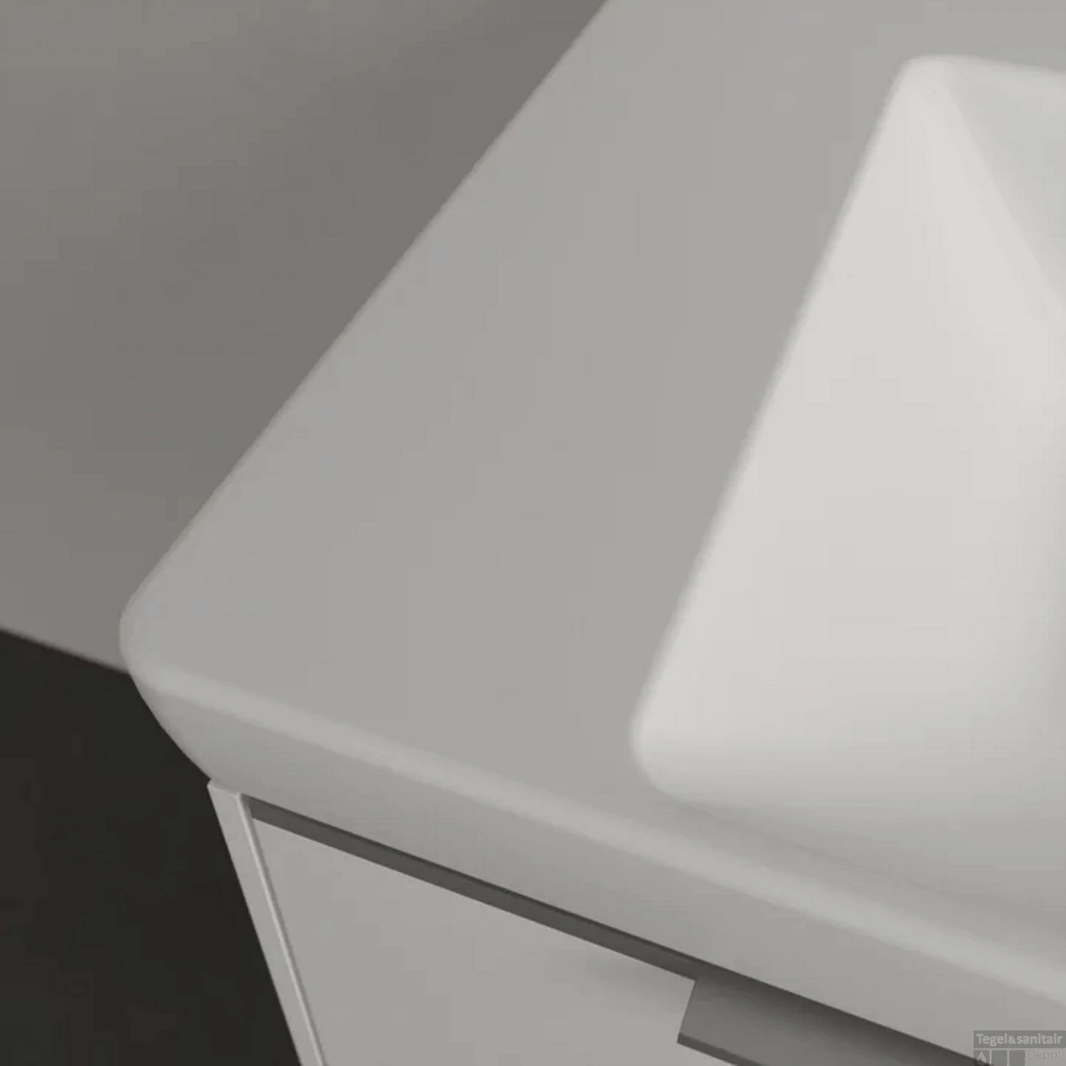 Wastafel Villeroy & Boch Subway 3.0 Met CeramicPlus 1 Kraangat Met Overloop 80x47x16.5 Cm Stone White 4 Wastafel Villeroy & Boch Subway 3.0 Met CeramicPlus 1 Kraangat Met Overloop 80x47x16.5 Cm Stone White - Afbeelding 2