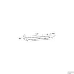 Wastafelblad Exclusive Line 120-1 Natuursteen CoreStone 2 Kraangaten -Sealkin Badkamermeubilair Winkel wastafelblad 120 1 natuursteen corestone tech 2