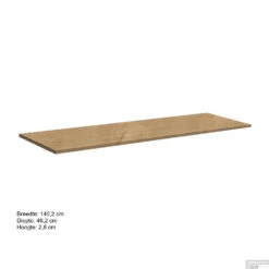 Wastafelblad Allibert Aston 140,2x46,2x2,8 Cm Gemelamineerd Eik Arlington -Sealkin Badkamermeubilair Winkel wastafelblad allibert aston 140 cm eik arlington tec