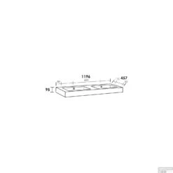 Wastafelblad Exclusive Line Florence 120-2 Geen Kraangaten 9 Wastafelblad Exclusive Line Florence 120-2 Geen Kraangaten -Sealkin Badkamermeubilair Winkel wastafelblad exclusive line 120 2 florence tech 1