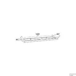 Wastafelblad Exclusive Line Foggia 160 0 Kraangaten -Sealkin Badkamermeubilair Winkel wastafelblad exclusive line 160 2 foggia tech