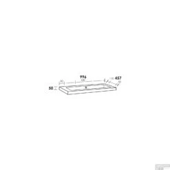 Wastafelblad Exclusive Line Foggia 100 0 Kraangaten -Sealkin Badkamermeubilair Winkel wastafelblad exclusive line foggia 100 tech