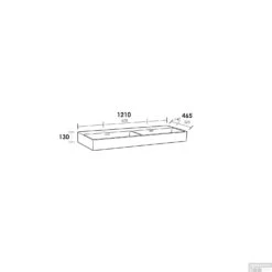 Wastafelblad Exclusive Line 120-2 Legend 0 Kraangaten Wit -Sealkin Badkamermeubilair Winkel wastafelblad exlusive line 120 2 legend wit tech