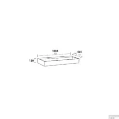 Wastafelblad Legend 100 2 Kraangaten Mat Zwart -Sealkin Badkamermeubilair Winkel wastafelblad legend 100 tech 2