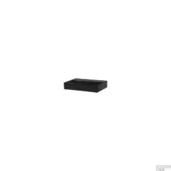 Wastafelblad Legend 60 1 Kraangat Mat Zwart -Sealkin Badkamermeubilair Winkel wastafelblad legend 60 mat zwart 2 1