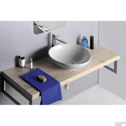 Waskom Sapho Dimp Rond 46x46x15 Keramiek Wit -Sealkin Badkamermeubilair Winkel wh060 waskom sapho dimp rond 46x46x15 keramiek wit 2