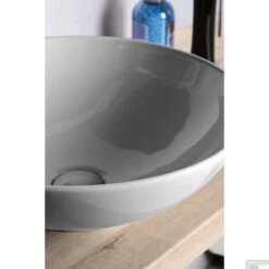 Waskom Sapho Dimp Rond 46x46x15 Keramiek Wit -Sealkin Badkamermeubilair Winkel wh060 waskom sapho dimp rond 46x46x15 keramiek wit 3