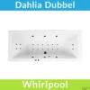 Whirlpool Boss & Wessing Dahlia Jetline 170x75 Cm Dubbel Systeem Black Tin