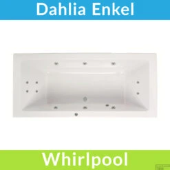 Whirlpool Boss & Wessing Dahlia Jetline 190x90 Cm Enkel Systeem Geborsteld RVS