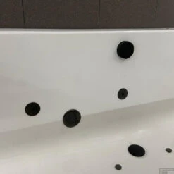 Whirlpool Boss & Wessing Dahlia Jetline180x80 Cm Dubbel Systeem Black Tin -Sealkin Badkamermeubilair Winkel whirlpool boss wessing urby 170x75 cm dubbel systeem black tin sfeer3 1