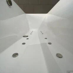 Whirlpool Boss & Wessing Urby Jetline 180x80 Cm Bodem Luchtsysteem Geborsteld RVS -Sealkin Badkamermeubilair Winkel whirlpool boss wessing urby jetline 180x80 cm bodem luchtsysteem geborsteld rvs sfeer