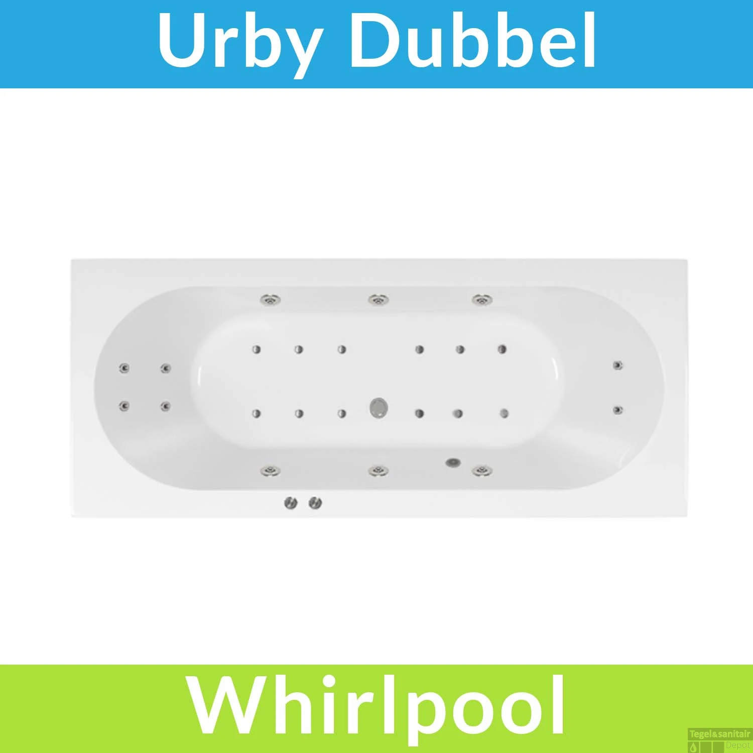 Whirlpool Boss & Wessing Urby 180x80 Cm Dubbel Systeem 3 Whirlpool Boss & Wessing Urby 180x80 Cm Dubbel Systeem