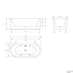 Whirlpool BWS Vrijstaand Ligbad Inclusief Waste Chroom 170x80x59 Cm Wit -Sealkin Badkamermeubilair Winkel whirlpool bws vrijstaand ligbad inclusief waste chroom 170x80x59 cm wit tech