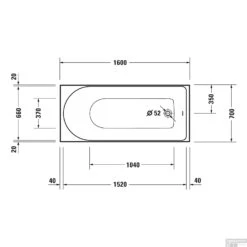Whirlpool Duravit D-Neo Inbouw 160x70x48.5 Cm Wit -Sealkin Badkamermeubilair Winkel whirlpool duravit d neo inbouw 160x70x48.5 cm wit tech