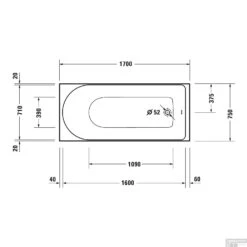Whirlpool Duravit D-Neo Inbouw 170x75x48.5 Cm Wit -Sealkin Badkamermeubilair Winkel whirlpool duravit d neo inbouw 170x75x48.5 cm wit tech