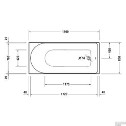 Whirlpool Duravit D-Neo Inbouw 180x80x48.5 Cm Wit -Sealkin Badkamermeubilair Winkel whirlpool duravit d neo inbouw 180x80x48.5 cm wit tech