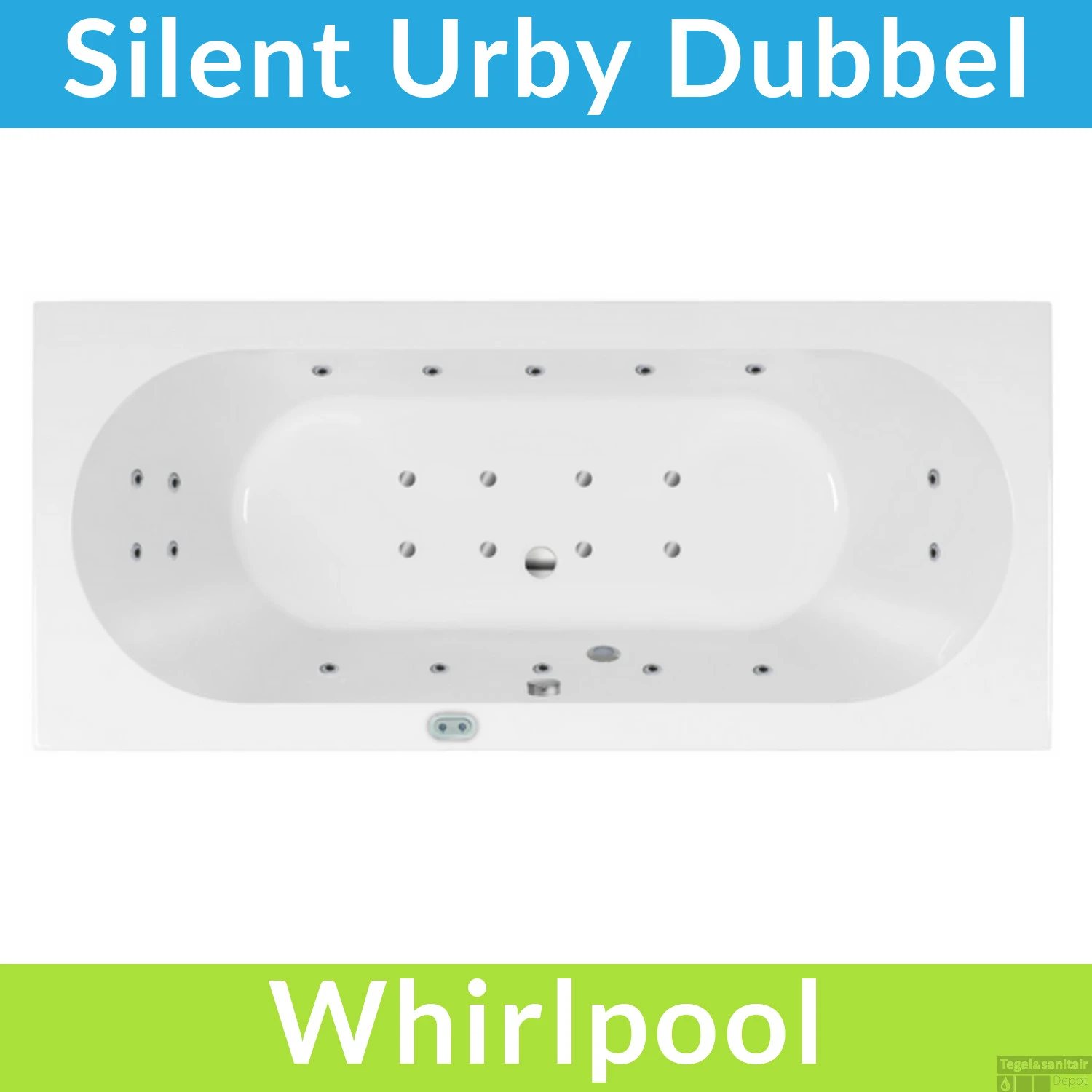 Whirlpool Boss & Wessing Urby Silent 3 170x75cm Dubbel Systeem 3 Whirlpool Boss & Wessing Urby Silent 3 170x75cm Dubbel Systeem