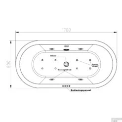 Whirlpool Wiesbaden Libero Vrijstaand Ligbad 170x80x59 Cm Inclusief Waste Wit -Sealkin Badkamermeubilair Winkel whirlpool wiesbaden libero vrijstaand ligbad 170x80 cm inclusief waste wit tech