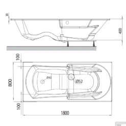 Whirlpoolbad Allibert Moovance Essentia 180x80x53 Cm Incl. Poten Wit 11 Whirlpoolbad Allibert Moovance Essentia 180x80x53 Cm Incl. Poten Wit -Sealkin Badkamermeubilair Winkel whirlpoolbad allibert moovance essentia 180x80x53 cm incl. poten tec 1