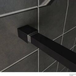 Vierkante Stabilisatiestang 100 Cm Mat Zwart (complete Set) -Sealkin Badkamermeubilair Winkel wiesbaden slim profielset met stabilisatiestang 120cm mat zwart