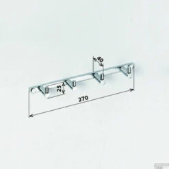 Viervoudige Handdoekhaak Sapho X-Round 27x2.5 Cm Chroom -Sealkin Badkamermeubilair Winkel xr204 viervoudige handdoekhaak sapho x round 27x2.5 cm chroom 1