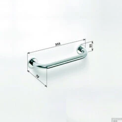 Handgreep Sapho X-Round Rond 35.5 Cm Chroom -Sealkin Badkamermeubilair Winkel xr501 handgreep sapho x round rond 35.5 cm chroom 1