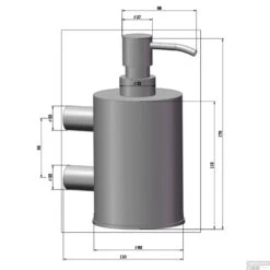 Zeepdispenser Boss & Wessing Academy Geborsteld Koper -Sealkin Badkamermeubilair Winkel zeepdispenser boss wessing academy tech 1 1 1 1