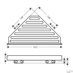 Zeephouder AddStoris HansGrohe Mat Zwart -Sealkin Badkamermeubilair Winkel zeephouder addstoris hansgrohe tech 2