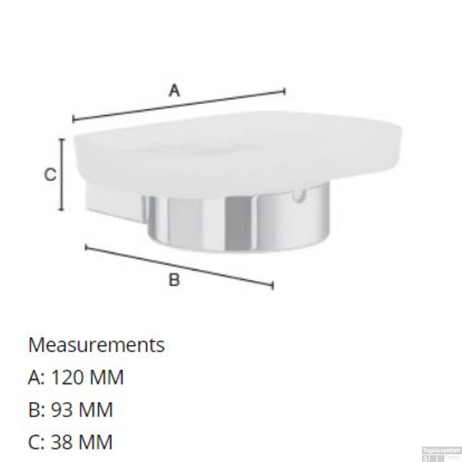 Zeepschaalhouder Smedbo Air Chroom 4 Zeepschaalhouder Smedbo Air Chroom - Afbeelding 2