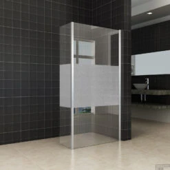 Zijwand Hoekprofiel Wiesbaden Met Middenband 40x200cm 10mm NANO