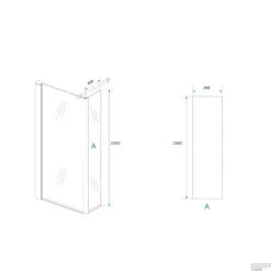 Zijwand Hoekprofiel Wiesbaden Met Middenband 40x200cm 10mm NANO -Sealkin Badkamermeubilair Winkel zijwand hoekprofiel wiesbaden met middenband 40x200cm 10mm nano tech
