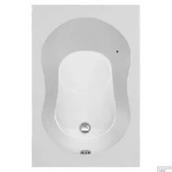 Zitbad Plieger Compact Acryl 120x80x41 Cm Met Poten Wit