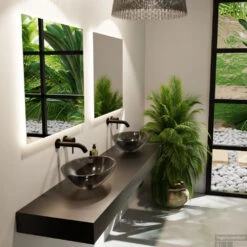 MONDIAZ ZOI Waskom Transparant 50cm Kleur Black 14 MONDIAZ ZOI Waskom Transparant 50cm Kleur Black -Sealkin Badkamermeubilair Winkel zoicrystalblackplurban00010 11882514482948